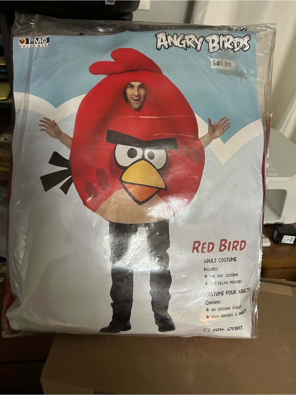 Red Bird Adult Costume - Official Character Outfit